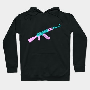 Ak-47 Vaporwave sticker Hoodie